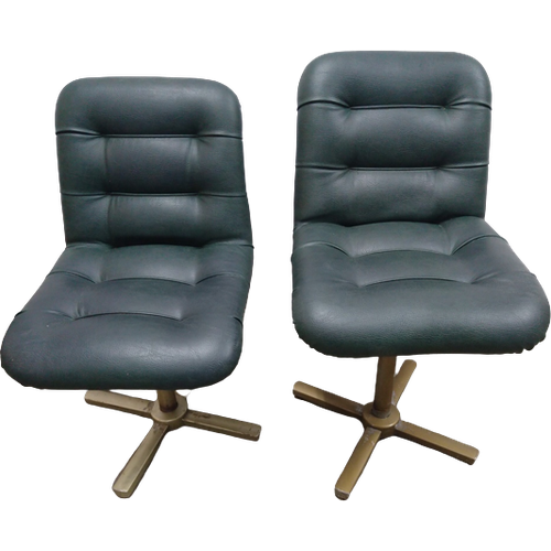 2 X Green Swiffel Chairs