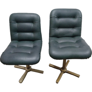 2 X Green Swiffel Chairs