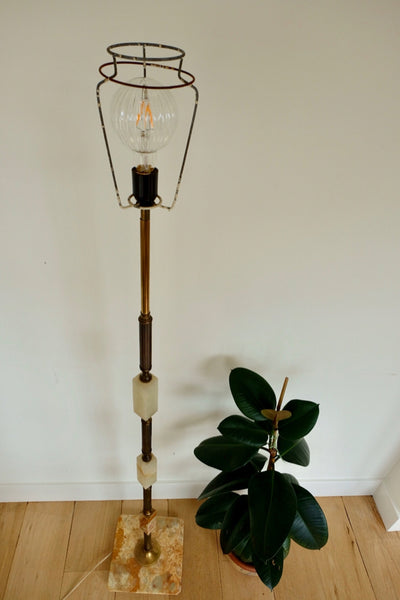 Vloerlamp Van Marmer En Messing - RELIVING