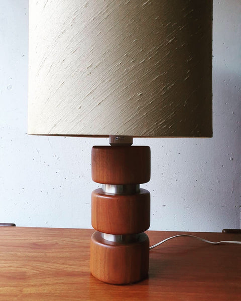 Retro Vintage Design Lamp Tafellamp Hout Scandinavisch Hendrik Blomqvist Ab Stilarmatur Tranås - RELIVING