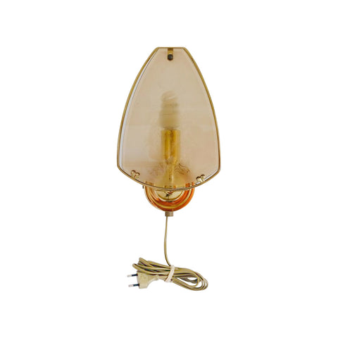 Vintage gouden muurlamp - RELIVING