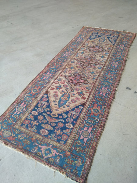 Vintage Boho Oosters Handgeknoopt Tapijt, 315 X 119 Cm - RELIVING