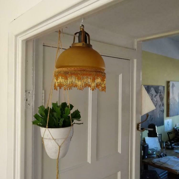 Vintage lamp met kralen - RELIVING