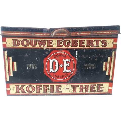 Antiek Winkelblik De Douwe Egberts Blik Kist