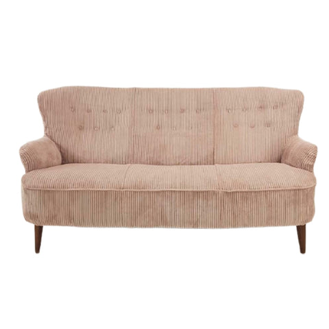 Artifort Driezits Bank Theo Ruth | Mid-Century Sofa Roze Rib