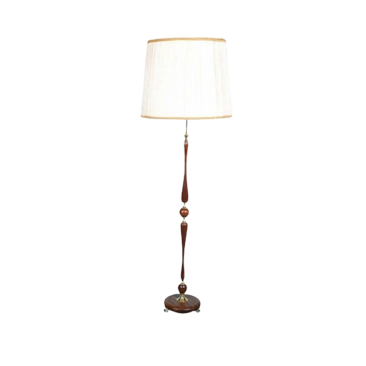 Boho / Space Age Vloerlamp Messing