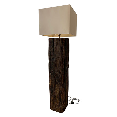 Boomstam Vloerlamp Rodeo Hout - Incl. Lampenkap - RELIVING