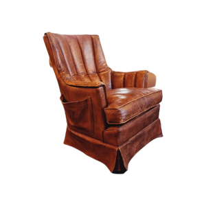 Channel-Back Armchair Schapenleder