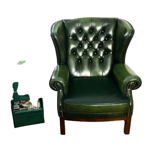 Chesterfield Fauteuil Groen