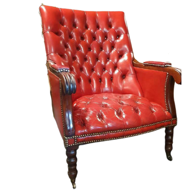 Chesterfield Fauteuil Met Whiskey Plateau