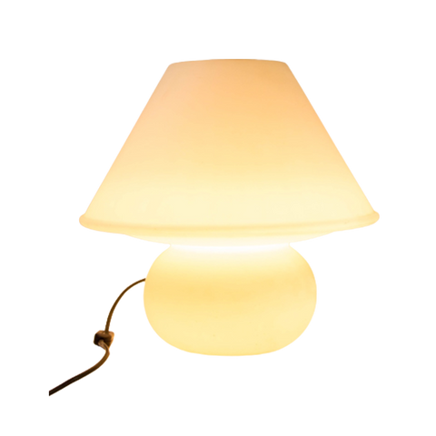 Classic Mushroom Lamp | Glashütte Limburg | Xxl | Frosted Glass | Vintage 70'S