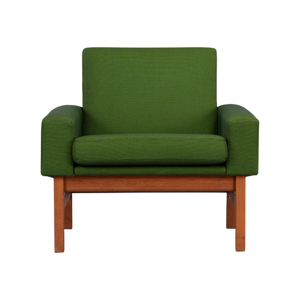 Deens Design Opnieuw Gestoffeerde Groene Ap34/1T Fauteuil Van Wegner, 1960S