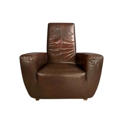 Design Fauteuil Leder Longa Gerard Van Den Berg Label