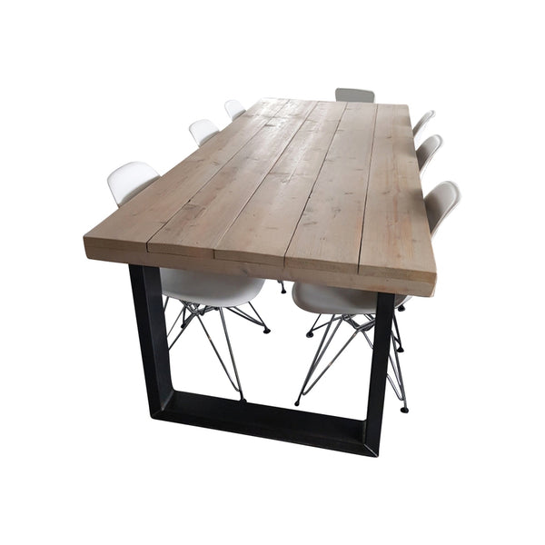 Eettafel Steigerhout Stalen U-Poten - RELIVING