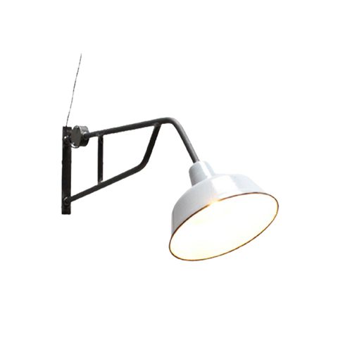 Emaille Wandlamp Grijs