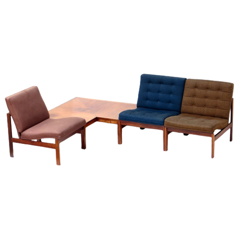 France & Son Element Sofa Set By Ole Gjerløv Knudsen & Torben Lind