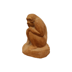 Grote Terracotta Zittende Aap