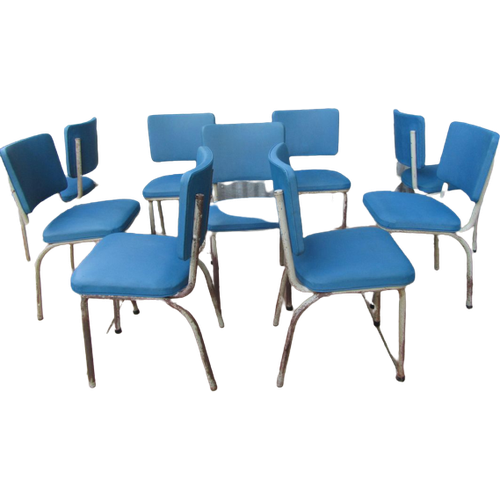 Industriele Tubax Stoelen, Set Van 9 Prijs/Set