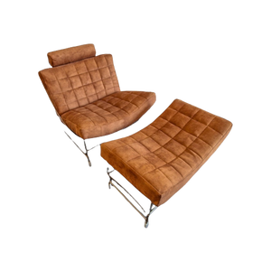 Leolux Volare Fauteuil & Hocker Refurbished