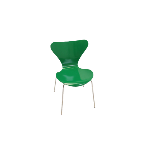 Model 3107 Eettafel Stoel Groen Van Arne Jacobsen 1979 | Design