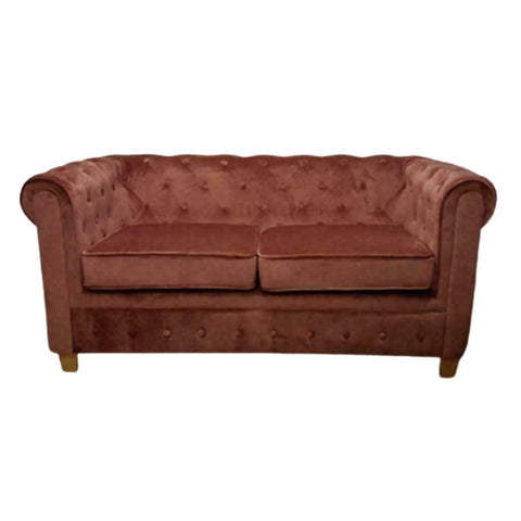 Nieuw Tijdloos Chesterfield Model, Roze Velvet/Velours Stof