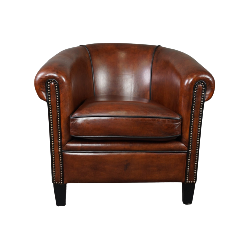 Nieuwe Schapenleren Clubfauteuil, Model York, Lounge Atelier