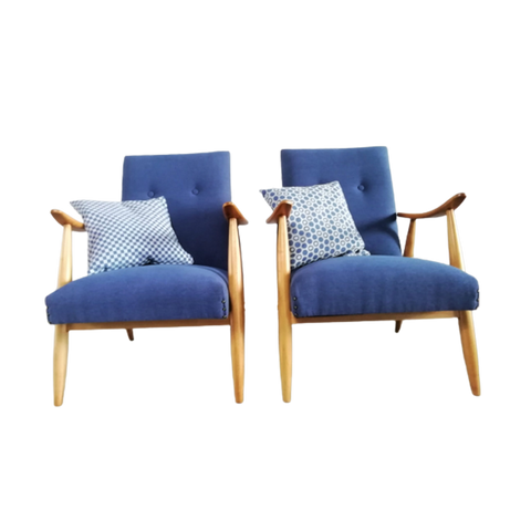 Pair Of Easy Chairs By Louis Van Teeffelen For Wébé | Design