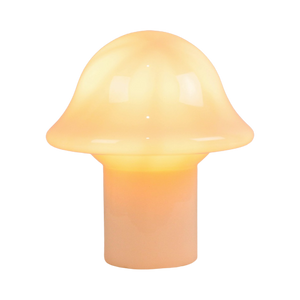 Peill & Putzler Paddenstoel Mushroom Tafellamp Wit Opaal Kristal 23Cm