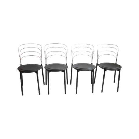 Postmodern Dining Chairs By Giuseppe Raimondi For Tetide 1987, Set Of Four.