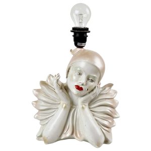 Prachtige Pierrot Gourmand Tafellamp Lamp Art Deco Stijl 1980S