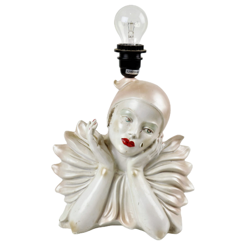 Prachtige Pierrot Gourmand Tafellamp Lamp Art Deco Stijl 1980S