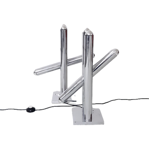 Qa41 – Sigma – Verchroomde Buizen Tafel Lampen Of Vloerlampen