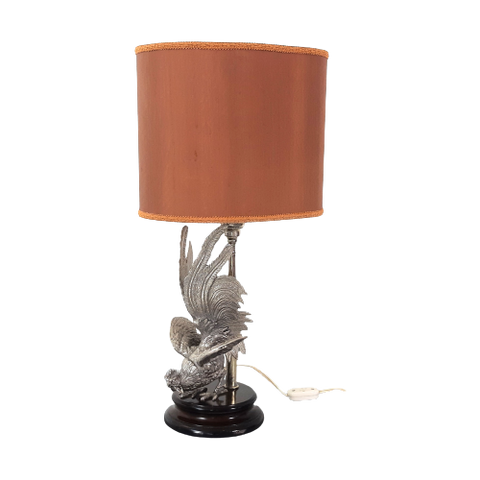 Qk17 – Hollywood Regency Style – Rooster Table Lamp