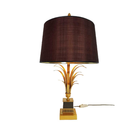 Regency Messing Palmlamp / Tafellamp