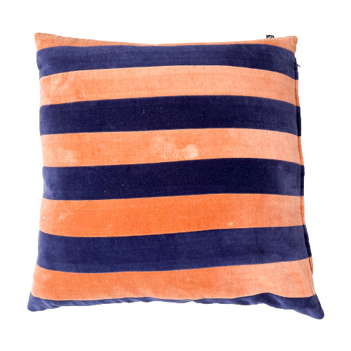 Roze Met Blauw Hk Living Velvet Kussen - Finntage