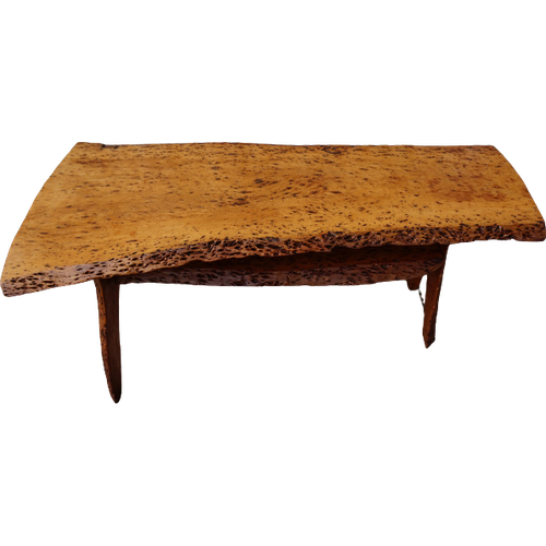 Salontafel Notenhout, Boomstam Tafel, Sidetable