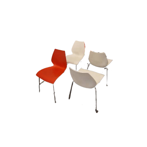 Set (8) Chair Maui By Vico Magistretti For Kartell