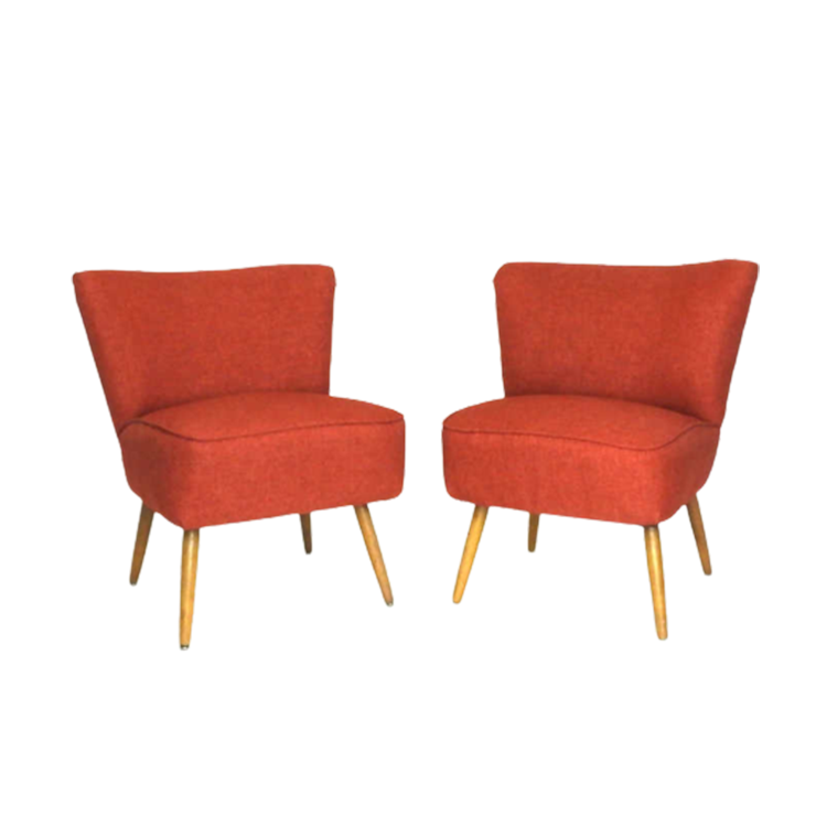 Set Van Twee Cocktail Fauteuils