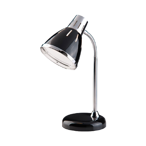 Stoere Grundig Zwarte Bureaulamp/Leeslamp, Anno Nu