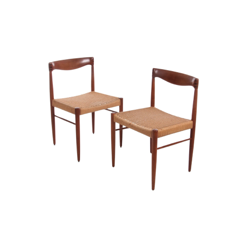 Twee Eetkamerstoelen Van H.W.Klein Voor Bramin1960