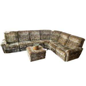 Velvet 7 Modulaire Sofa & Fauteuil Snakeprint Vintage