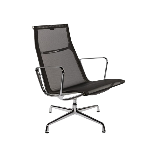 Vitra Eames Ea116 Zwart Netweave Chroom Onderstel