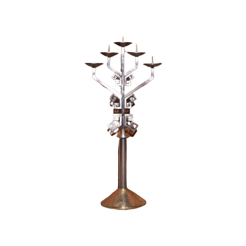 Xl Brutalist Candle Holder 115 Cm With Hammerd Feet